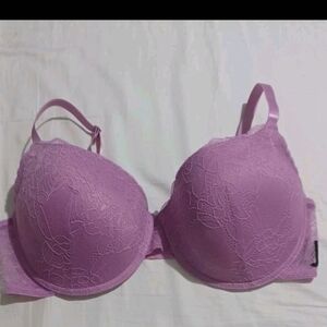 Juicy Couture Floral Lace Molded Cup Bra in Lilac